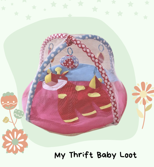 Preowned but unused new Babyhug activity gym for eco-friendly playtime